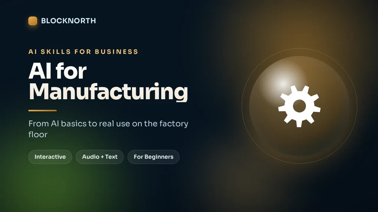 AI for Manufacturing, online course for manufacturing teams