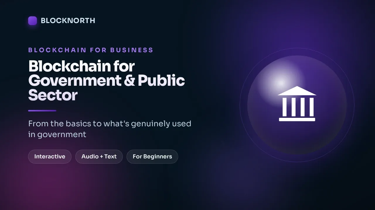 Blockchain for Government & Public Sector, online course for the public sector