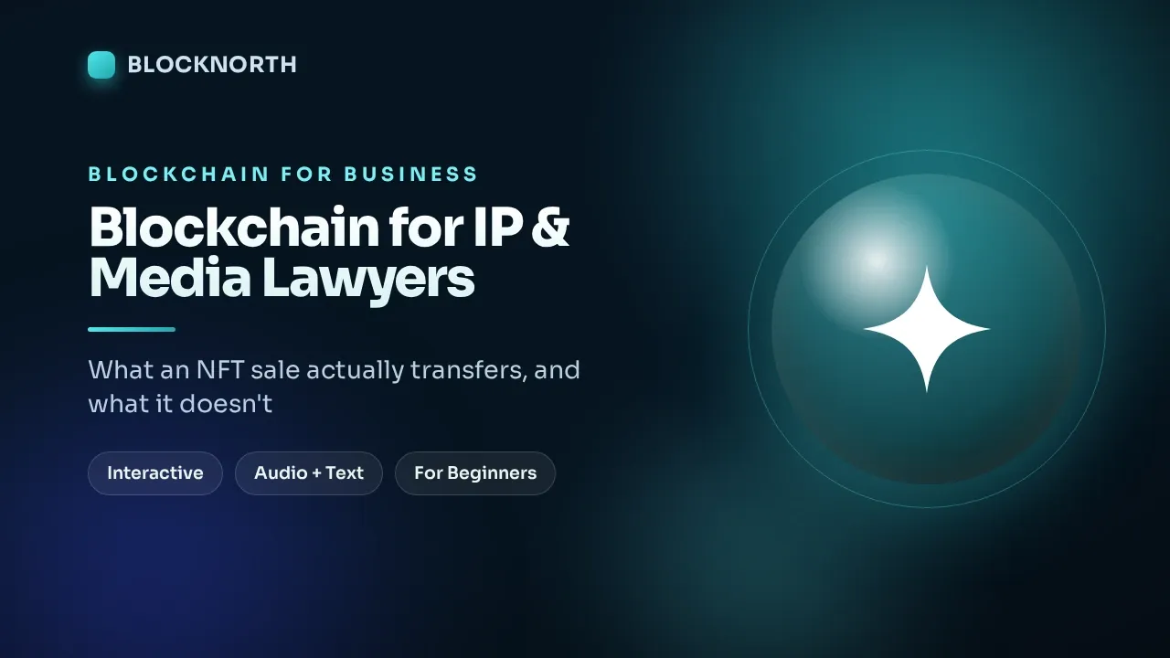 Blockchain for IP & Media Lawyers, online course for legal teams