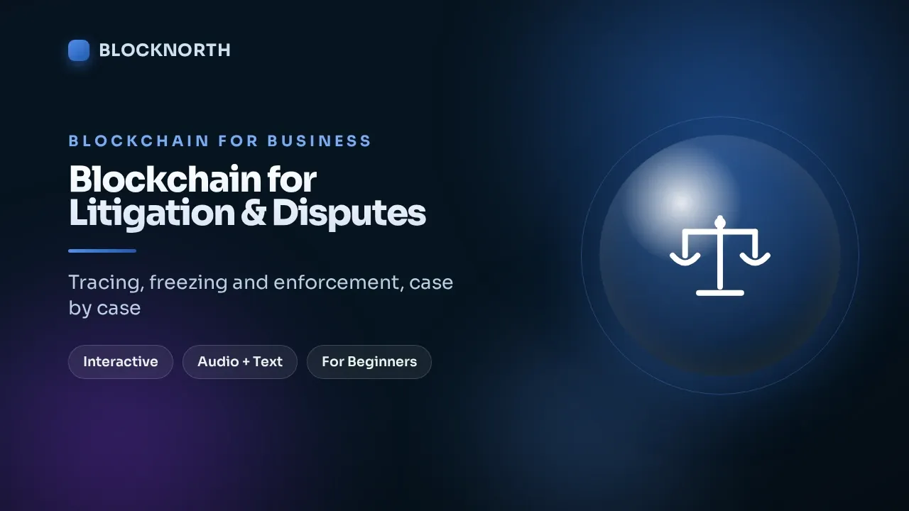 Blockchain for Litigation & Disputes, online course for legal teams