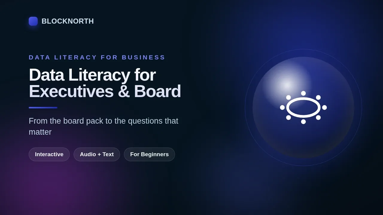 Data Literacy for Executives & Board, online course for executives and the board