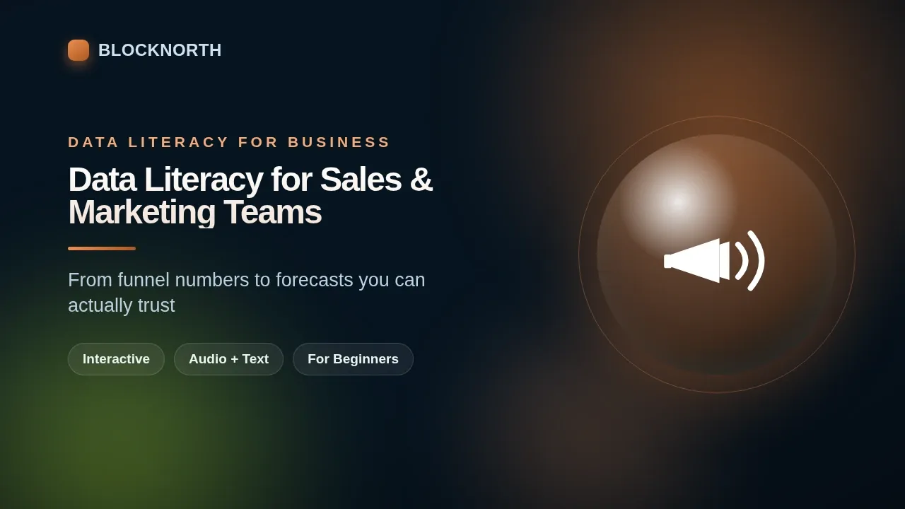 Data Literacy for Sales & Marketing Teams, online course for sales and marketing teams