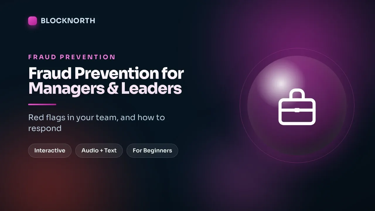 Fraud Prevention for Managers & Leaders, online course for managers and leaders